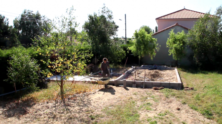 Vue du chantier avec un peu de hauteur.